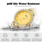 MISSFOX  Women Watches Luxury Brand Watch Bracelet Waterproof Big Lab Diamond Ladies Wrist Watches For Women Quartz Clock Hours - Image 3